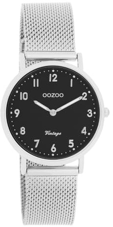 Oozoo Vintage Damen Uhr | Armbanduhr Damen mit Mesharmband | Moderne Uhr für Frauen | Edle Analog Damenuhr in rund C20345_C20349_Parent (32mm Gehäuse)