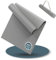 LILENO SPORTS Yogamatte Hellgrau (180 x 60 cm) mit Tragegurt, Sport- und Yogamatte extra rutschfest in 4 mm Dicke, Gymnastik- und Fitnessmatte für Training