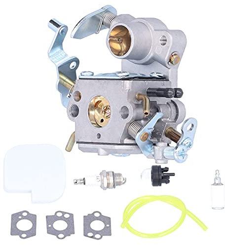 Vergaser-Zündkerze Kraftstofffilterrohr Primer-Birne-Set für Poulan P3314 P3416 P4018 PP3816 C1MW26C-Modell