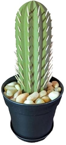 AKTOUR Home Gadgets - Porta stuzzicadenti a forma di cactus stampato in 3D, decorativo, per piante grasse, cactus, stuzzicadenti, a forma di cactus, contenitore per cucina per asciugare (verde