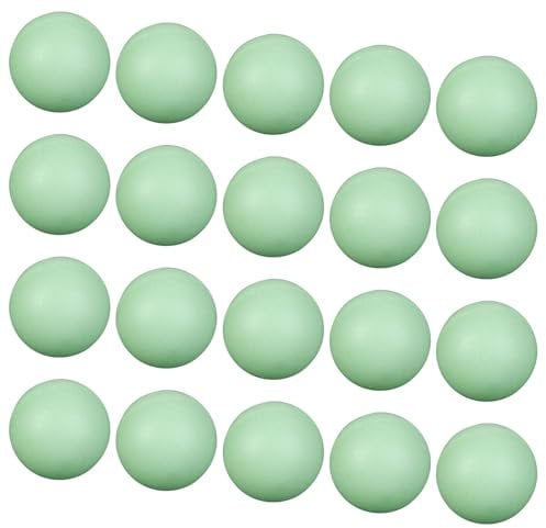 Avejjbaey 20er-Pack Tischtennis-Kugeln, 40 mm, leuchtet Dunkeln, Pingpong für Party, Familie, Schule, Outdoor-Spiel,