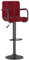 vidaXL Barhocker mit Armlehnen Höhenverstellbar Drehbar Küchenhocker Barstuhl Tresenhocker Thekenhocker Tresenstuhl Bistrohocker Bar Stuhl Hocker Weinrot Samt
