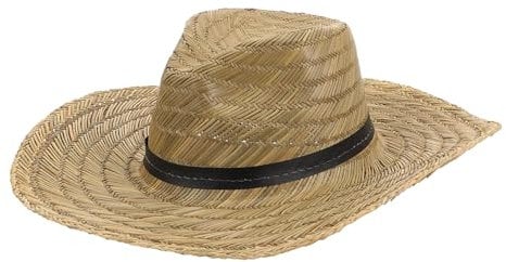 Chapeau De Soleil De Plage pour Hommes À Large Bord en Paille Tissée Anti-UV Chapeau De Mode pour Activités De Plein Air