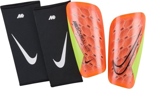 Nike Unisex MERC Lite - Fa22 Schienbeinschoner, Hyper Crimson/Volt/Black, XS
