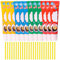 Lawnrden Magische Plastikblasen Luftballons, 12 Set Kids Elastic Blowt Ballons mit Stroh, Partybevorzugungen und Geschenke Zappeln für Innen- und Außenfarbe, zufällige Farbe