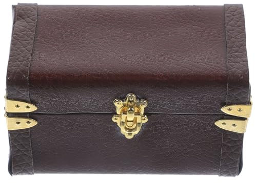 NAMOARLY Valigia in Miniatura Baule Da Viaggio in Miniatura Per Casa Delle Bambole Decorazione Vintage