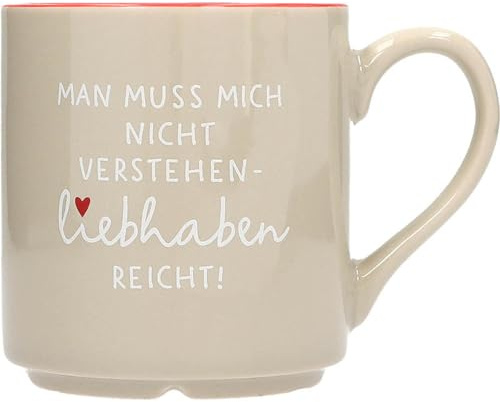 Depesche 0013594-040 Lieblingsbecher Motiv Nr. 40, Henkeltasse mit Spruch, 300 ml, aus Porzellan, teilweise mit Goldfolie und Innendruck