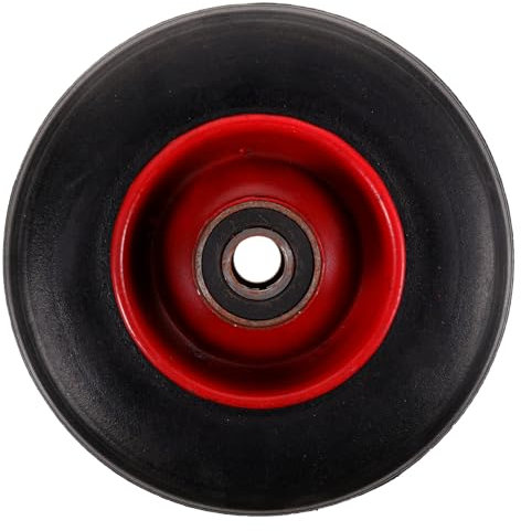 Happyyami Gartenwagen Reifen Geräuschloser Reifen mit Stahlfelge Pannensicher Ersatzreifen für Schubkarren Rasenmäher und Gartenaccessoires Einfache Installation und