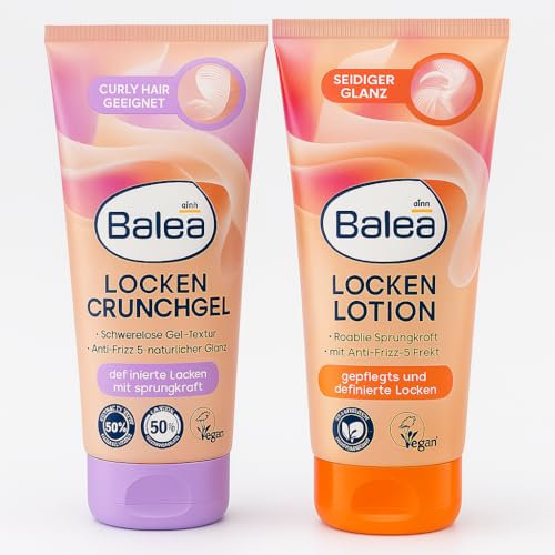 Balea Locken Crunchgel (100 ml) + Lockenlotion (100 ml) + PurLife Sticker
