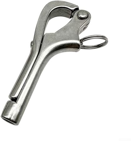 Gancho pelícano, accesorios de barco de liberación rápida, gancho pelícano, ganchos pelícanos abribles, grillete de acero inoxidable 316, para accesorios de barco (6 mm)