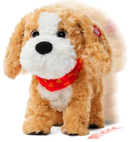 JoyCat Hund Spielzeug Kinder, Kuscheltier Hund Reagiert auf Sprache – Spricht, Läuft und Wedelt mit dem Schwanz, Kinderspielzeug und Baby Spielzeug, Geschenk für Mädchen Junge 3 4 5 Jahre