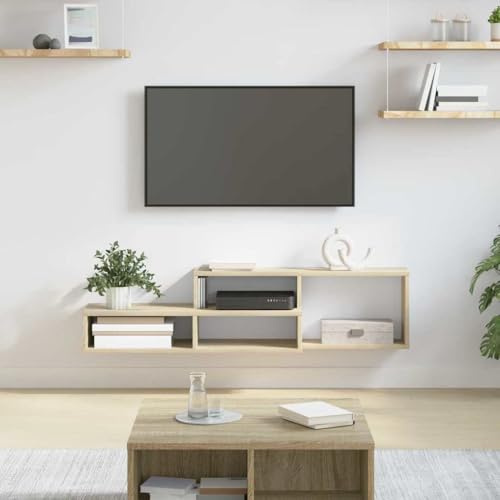 Générique SupportmuralpourTV 120x25x28,5cm Bois d'ingénierie,Meubles,Meubles TV,Gris,8.75 KG,889895