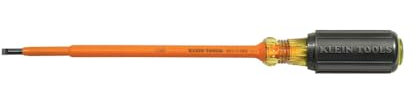 3/16-Inch Insulated Cabinet Tip Screwdriver with 7-Inch Shank KLEIN TOOLS 601-7-INS
