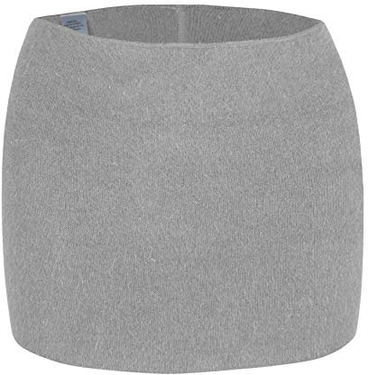Angora wobera Nierenwärmer oder Leibwärmer für Damen und Herren, kräftige Ausführung (large, silbergrau)