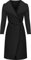 Womens Long Belt Pocket Open Coat Ladies Celebrity Waterfall Jacket Cape - Black - One Size