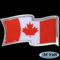 3D Chrom Emblem Aufkleber Flagge Kanada Canada canadian maple leaf flag