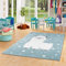 Pergamon Kinder Teppich Maui Kids Alpaka Pastell Blau in 5 Größen