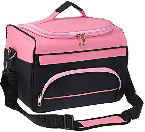Borsa per attrezzi da parrucchiere, custodia portatile, borsa a tracolla per salone di parrucchiere professionale per parrucchieri, asciugacapelli, ferro per lisci, forbici e pettine