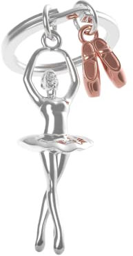 METALMORPHOSE - Porte-clés Métal 3D Danseuse étoile et ses chaussons - Cadeau Femme Danse Classique - Passion Sport - MTM220-02