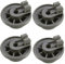 Aspares Dishwasher Lower Basket Roller Runner Wheel for Bosch NEFF Siemens Dishwasher(Set of 4 Pieces)