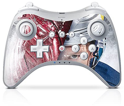 DeinDesign Skin kompatibel mit Nintendo Wii U Pro Controller Folie Sticker EHC Red Bull München Bulle Eishockey