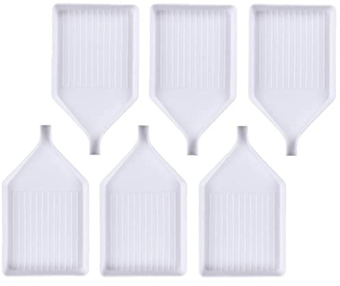 6 Stücke Kunststoff Perle Sortierschalen Diamant Platte Tablett Diamant Malerei Kreuzstich Nail Art Dotting Werkzeug Für DIY Kunsthandwerk