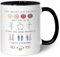 Bedruckte Tasse mit Spruch - I hate everyone - Lustige Spaßtasse als Scherzgeschenk - Geschenk für Freunde Kollegen & Familie für Büro Arbeit Alltag - für Sie & Ihn - Farbe: Schwarz & Weiß