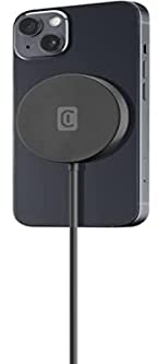 Cellularline | Mag Wireless Charger | Schwarze magnetische kabellose Ladestation für das MagSafe-System