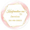50 STICKER PERSONALISIERT Konfirmation Aufkleber Blumenkranz Gastgeschenk Sticker 40MM Danke Etiketten zur Taufe Geburt Kommunion Geschenk Tüten Flaschen - Rd 359 (001)