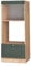 Vicco Armario para microondas Fame-Line, Verde Dorado Casa de Campo/Roble Dorado, 60 cm Abierto