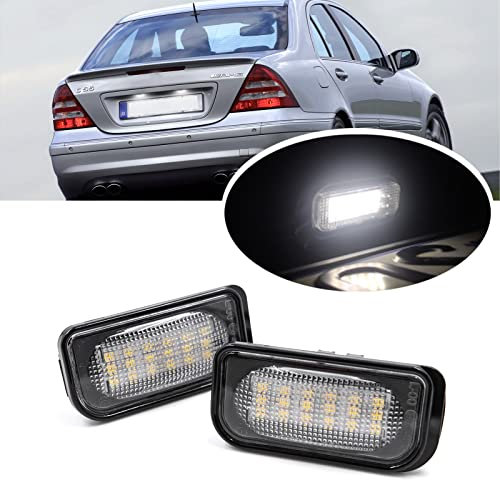 njssjd LED-Kennzeichenbeleuchtung für M/Ercedes Benz C-Klasse W203 W209 C209 A209 CLK-Klasse Xenon White Tag Lamp
