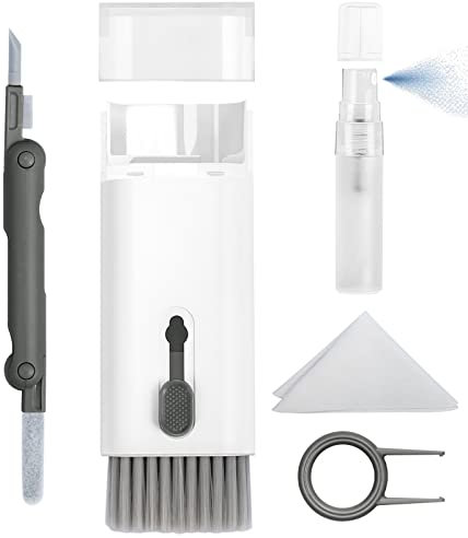 Tastatur PC Reinigungsset, 7 in 1 PC Airpods Handy Reinigung mit bürste, Laptop Keyboard Cleaner für iPhone MacBook kopfhörer Kamera Earbuds Smartphone Display Mobiltelefon Computers Monitor