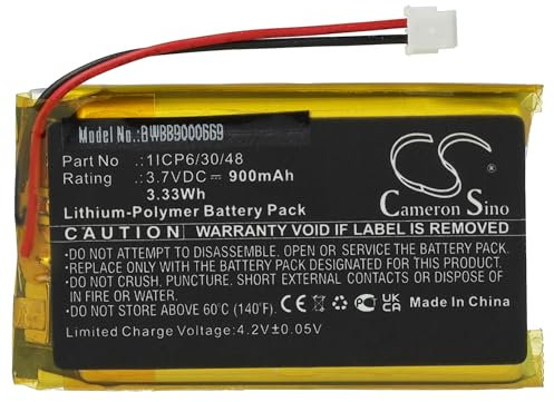 vhbw Batterie Compatible avec Babymoov Premium Care A014203 Moniteur bébé, babyphone (900mAh, 3,7V, Li-polymère)