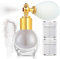 WishesMar Silber Glitzer Spray Pulver für Haare und Körper Haut Gesicht Holografisches Schimmer Glitzer Sparkle Pulver für Party Festival Rave Maskerade mit 2 Ersatz