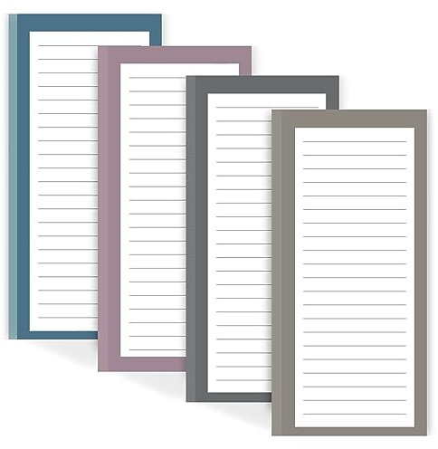 Utron Magnetische Notizblöcke für Kühlschrank, 50 Seiten/Buch, Einkaufsliste, Magnetblock für Kühlschrank, Design magnetischer Einkaufslistenblock für Kühlschrank, Einkaufsliste, Notizblock,