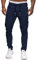 Cassiecy Cargohose Herren Slim Fit Casual Jogger Chino Cargo Hosen Stretch Jogginghose Sporthose Freizeithose mit 6 Taschen (XXL, Navy)