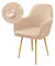 Highdi Impermeable Cubiertas de Sillas para Comedor Jacquard Fundas para Sillas Comedor con Brazos Escandinavo Butacas Sillón Fundas Sillas Oficina Cocina Chair Covers (Beige,1 Pieza)