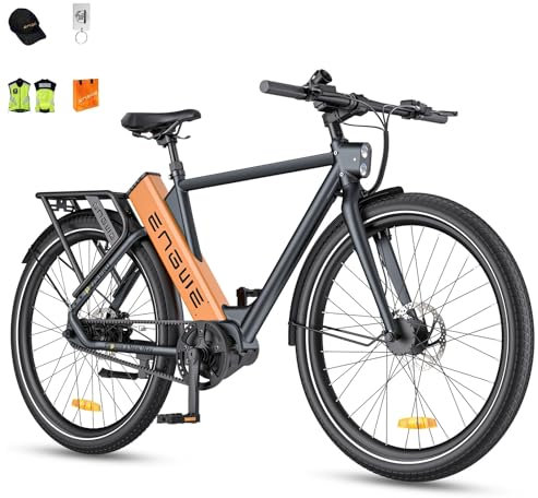 ENGWE E Bike Herren Mountainbike, Ebike 260km Reichweite durch 36V 19.2Ah Akku, E-Bike 250W Mittelmotor Max 25km/h, Elektrofahrräder 27.5 * 2.4 Zoll Reifen, Pendler Elektrofahrrad für Erwachsene P275