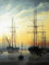 DTAUPREB Caspar David Friedrich „Ansicht eines Hafens“ Malen nach Zahlen für Anfänger DIY-Ölgemälde-Set Leinwand-Geschenk