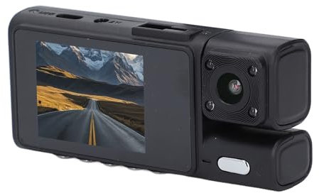 3-Kanal-Dashcam, 1080P Weitwinkel-Dashcam Vorne und Hinten mit Rückfahrkamera, 2,0-Zoll-Bildschirm, WiFi-Autofahrrekorder, Unterstützt 24-Stunden-Parküberwachung,