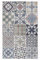 Tadi & Imperio1979 Tapis Vinyle hydraulique en Carreaux Multicolores pour Cuisine, Couloir, Toilettes, Chambres avec Envers PVC antidérapant.