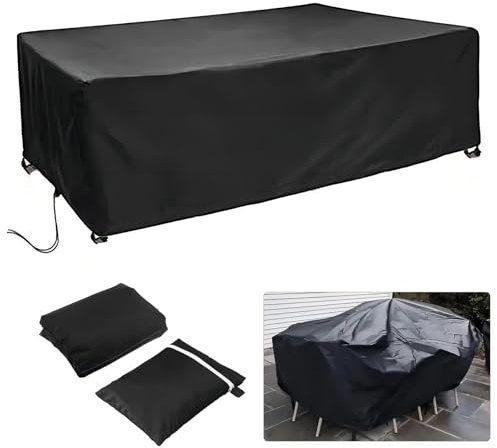 HNYDM Gartenmöbel Abdeckung Winterfest, 80x40x75cm/LxWxH Multi Größe 600D Abdeckplane Gartenmöbel Wasserdicht Schutzhülle Gartenmöbel Terrasse Gartenmöbel Abdeckungen für Gartenmöbel Sets Tische