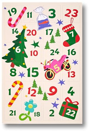 Happy Socks 24-Pack Advent Calendar Set bunte Baumwollsocken mit lustigen Mustern