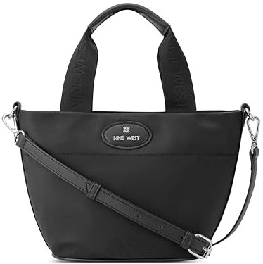 Nine West Pyper Mini Tote Crossbody, Schwarz, Small