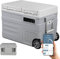 ELECAENTA Kompressor Kühlbox 40L mit Akku, Tragbar Auto Kühlbox Elektrisch -20°C bis 20°C, Dual Zone Unabhängige Kontrolle Gefrierfach APP-Steuerung für Auto, LKW, Boot, Reisemobil, Camping (Grau)