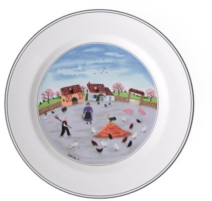 Villeroy et Boch 10-2337-2624 Assiette Plate Porcelaine Bleu, 27 cm, 27.00 cm x 27.00 cm x 3.00 cm, 1 Assiette