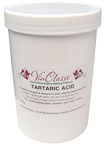 VinClasse Tartaric Acid - 1kg Bulk Tub