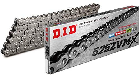 DID Kette 525 ZVMX, 100 Glieder (X-Ring), offen mit Nietschloss