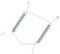 Merriway BH01911 (3-Piece) White No. 2 Wire Spring Type Hangers, Plate Size 178mm to 216mm (7-8.5) -Pack of 3, 203-254 mm