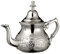 Moroccan Silver Teapot Perfect for Mint Tea Includes Handle Cover and Integrated Filter Authentic with a Classical Engraved Design Handmade Large Capacity 800 ML About 6 Tea Glasses